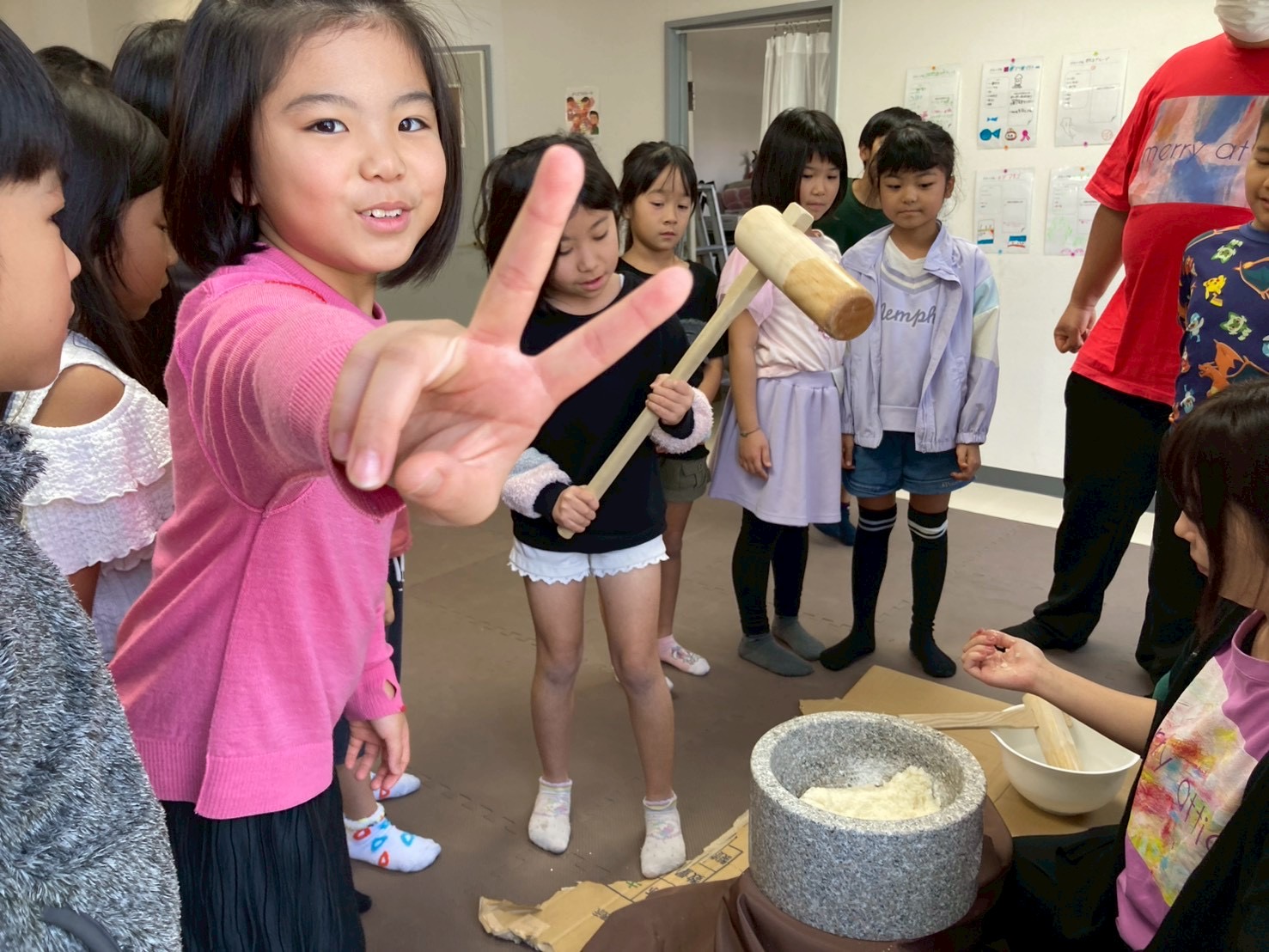 みんなでお餅つき🎍＠laputa