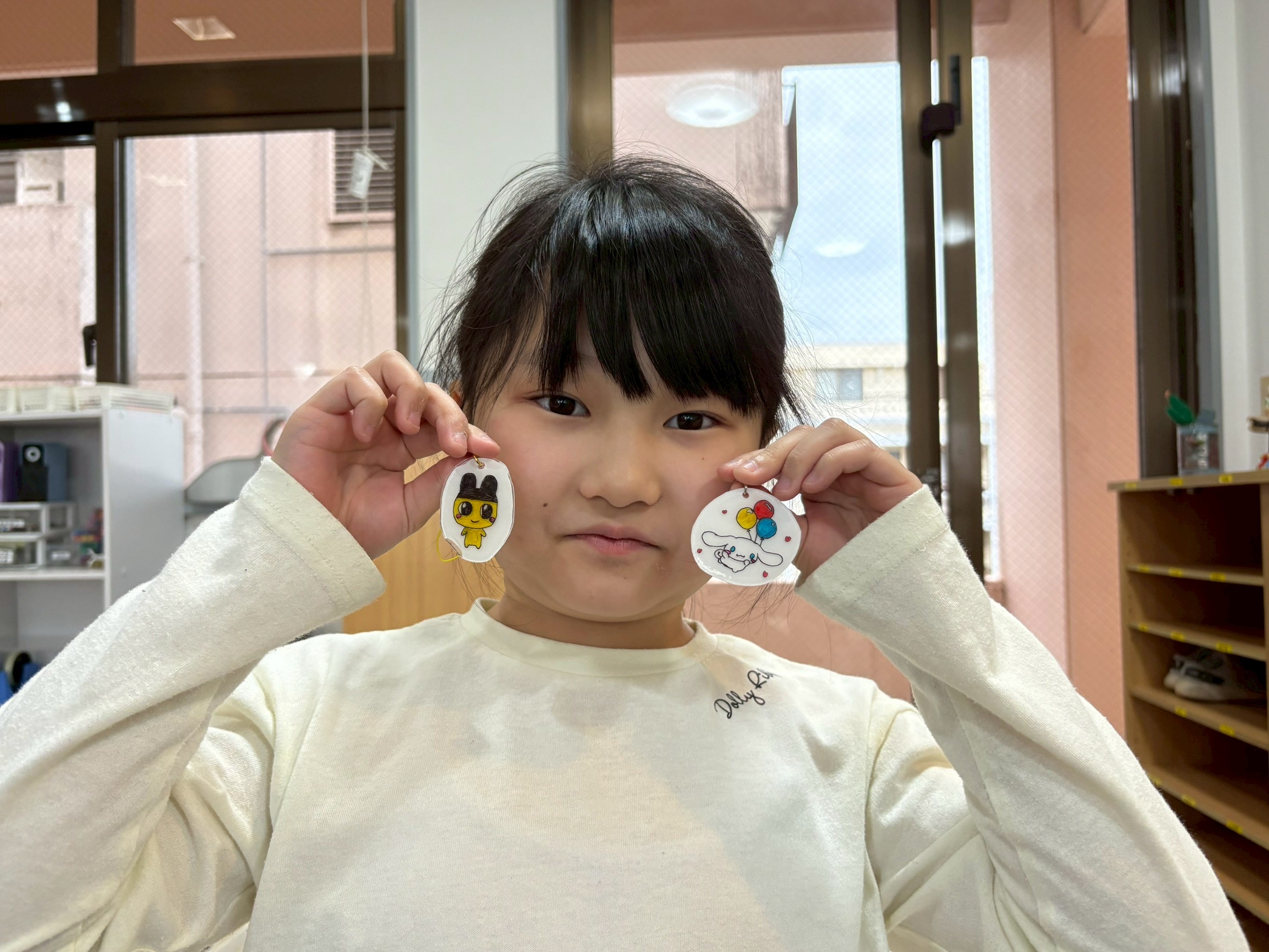 プラバンでキーホルダー作ったよ☆