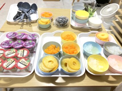 フルーツポンチ作り🍍🍑🍊@noa